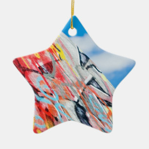 planet graffiti ceramic tree decoration