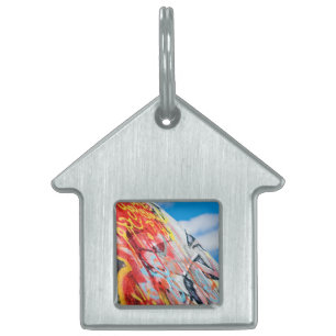 planet graffiti pet tag