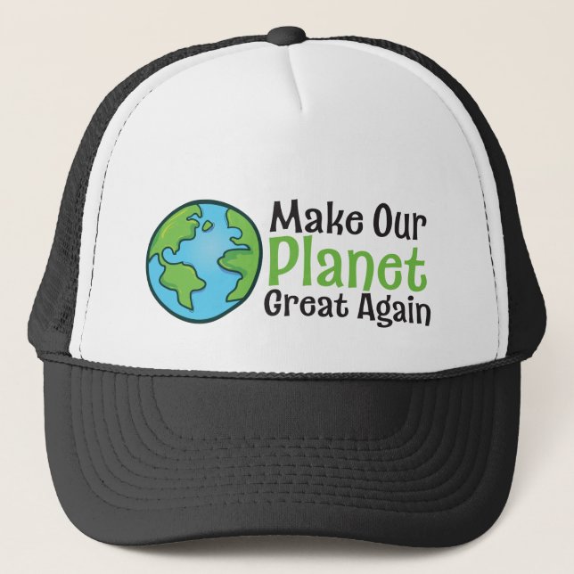 Planet Great Again Trucker Hat (Front)