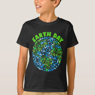 Planet Green Blue Nature Elements Earth Day Men Wo T-Shirt