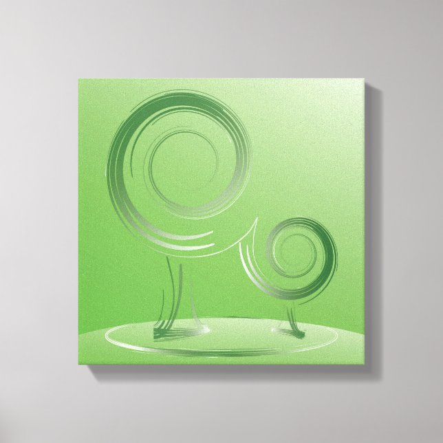 planet green canvas print (Front)