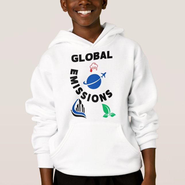 Planet in Peril: Global Emissions". (Front)