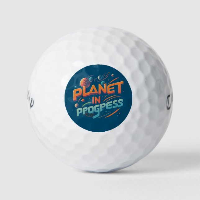 Planet In Progress  Golf Balls (Front)