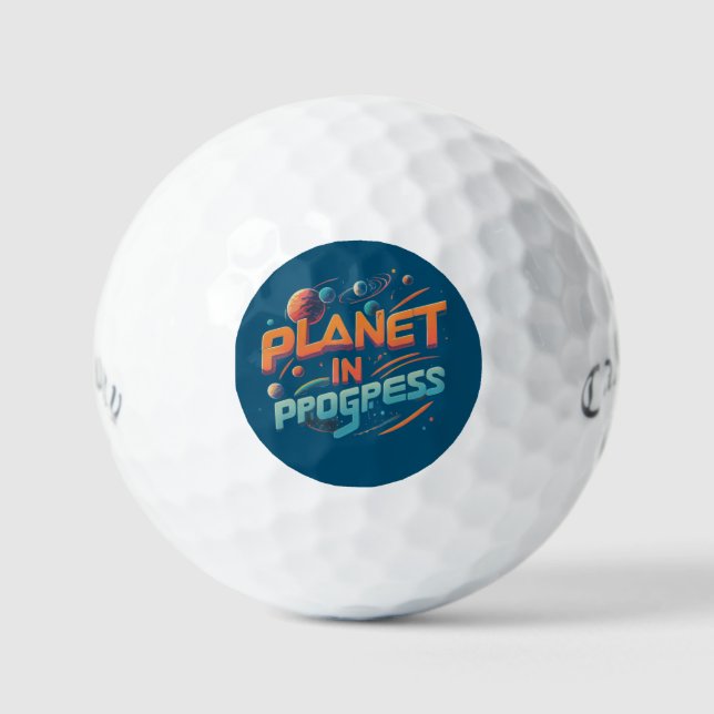 Planet In Progress  Golf Balls (Front)