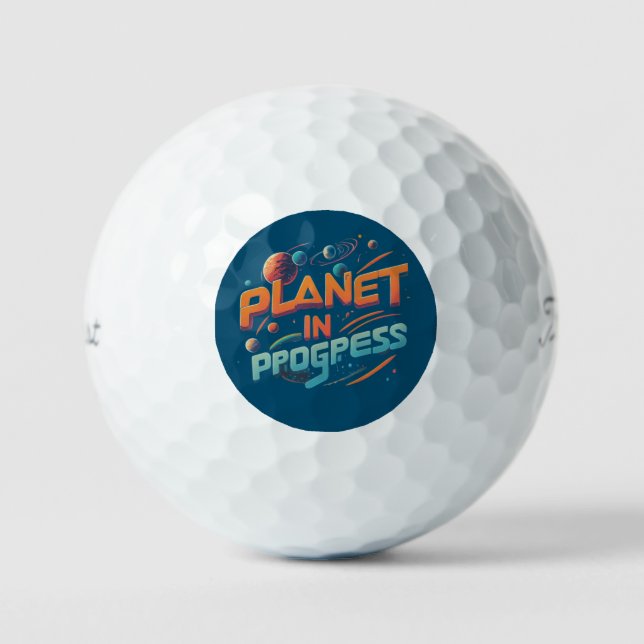 Planet In Progress  Golf Balls (Front)