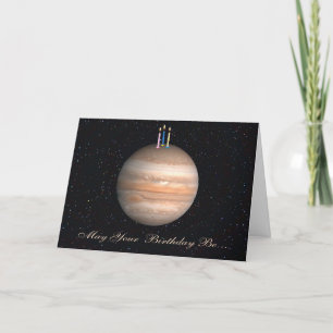 Planet Jupiter Birthday Card