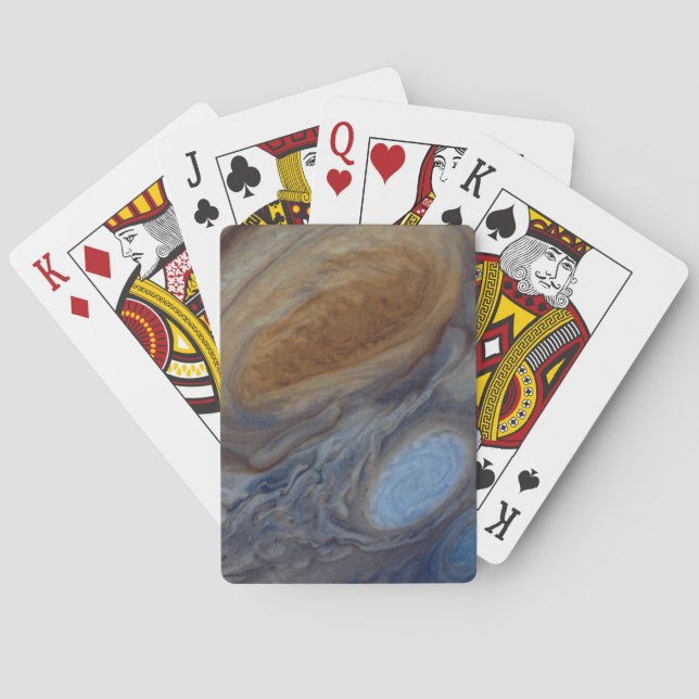Planet Jupiter Great Red Spot Playing Cards (Back)