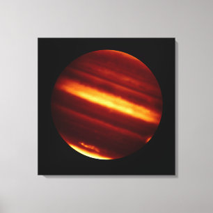 Planet Jupiter in Infrared Light Canvas Print