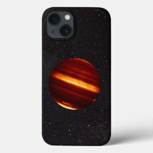 Planet Jupiter in Infrared Light with Starry Sky iPhone 13 Case