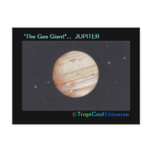 Planet JUPITER postcard