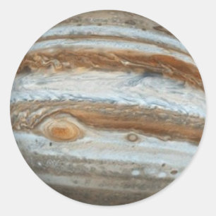 PLANET JUPITER star background (solar system) ~ Classic Round Sticker