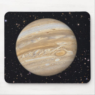 Planet Jupiter Starry Sky Mouse Mat