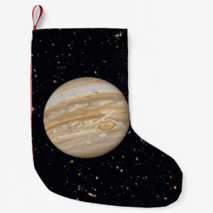 Planet Jupiter Starry Sky Small Christmas Stocking