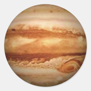 PLANET JUPITER v.3 (solar system) ~ Classic Round Sticker