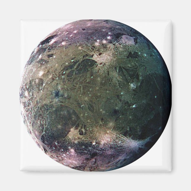 PLANET JUPITER'S MOON GANYMEDE (solar system) ~ Magnet (Front)