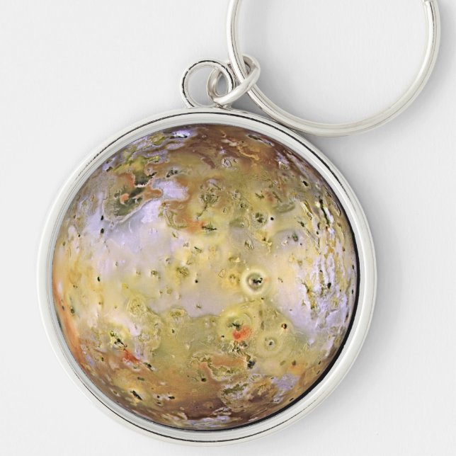 PLANET JUPITER'S MOON IO (solar system) ~ Key Ring (Front)