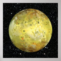 PLANET JUPITER'S MOON IO true colour (space) ~