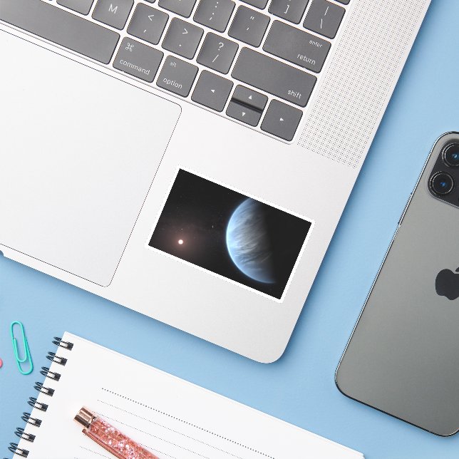 Planet K2-18b, Host Star And Accompanying Planet. (Laptop w/ iPhone)