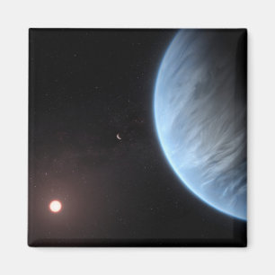 Planet K2-18b, Host Star And Accompanying Planet. Magnet