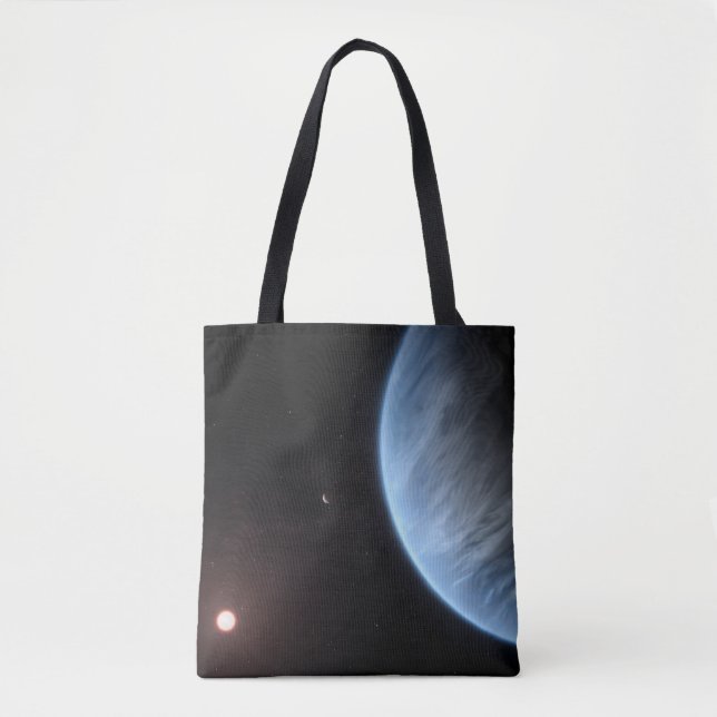 Planet K2-18b, Host Star And Accompanying Planet. Tote Bag (Front)