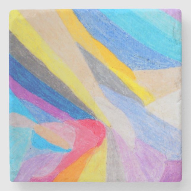 Planet Life  Stone Coaster (Front)