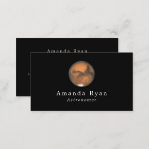 Planet Mars, Astronomy Business Card
