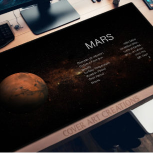 Planet Mars Astronomy Science Desk Mat