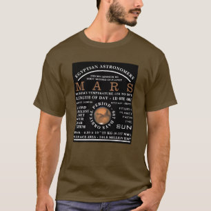 Planet Mars Detailed Astronomy T-Shirt