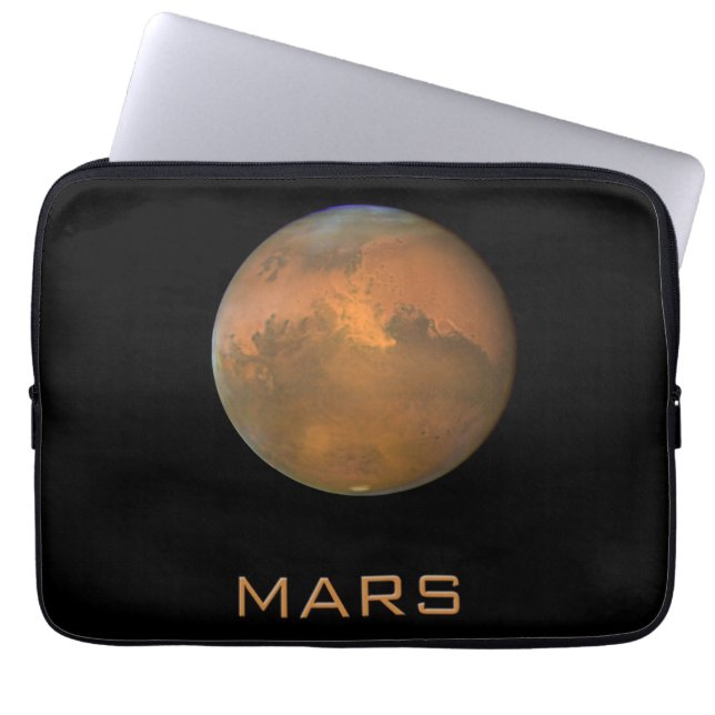 Planet Mars Full Orange View Laptop Sleeve (Front)
