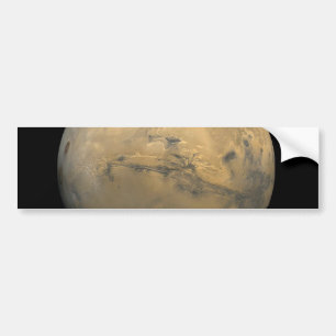 Planet Mars in the solar system NASA Bumper Sticker