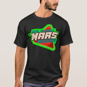 Planet Mars mission badge green T-Shirt