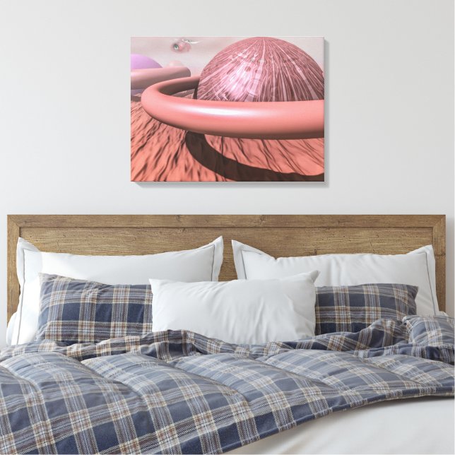 Planet Mars. Patrol. Canvas Print (Insitu(Bedroom))