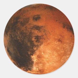 PLANET MARS (solar system) ~ Classic Round Sticker