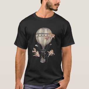 Planet Men Fishing Goldfish Fishermen Balloons T-Shirt
