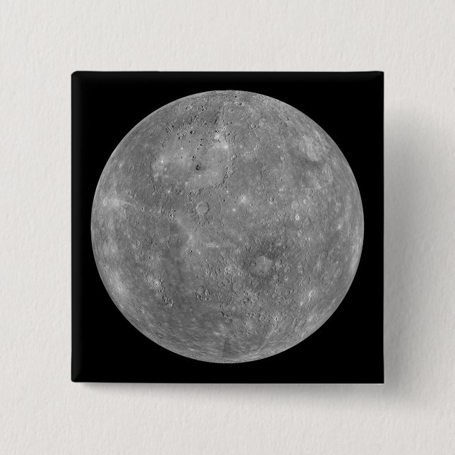 Planet Mercury 15 Cm Square Badge (Front)
