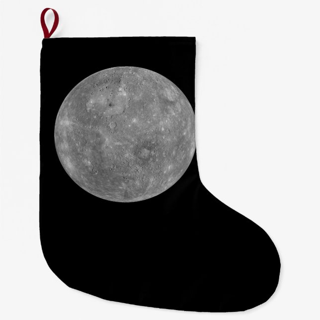 Planet Mercury Large Christmas Stocking (Front)