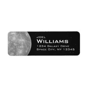 Planet Mercury Solar System Space Return Address