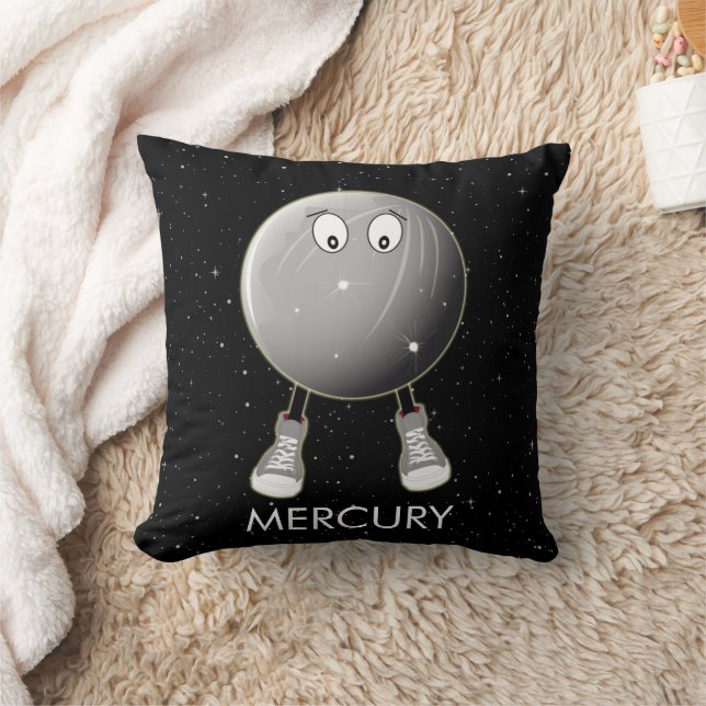 Planet Mercury & Stars Cushion (Blanket)