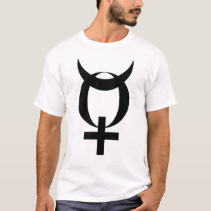 Planet Mercury Symbol (black) T-Shirt