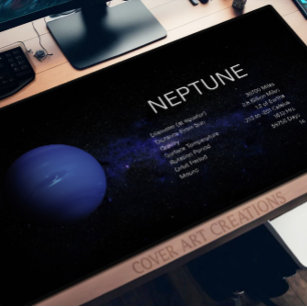 Planet Neptune Astronomy Science Desk Mat