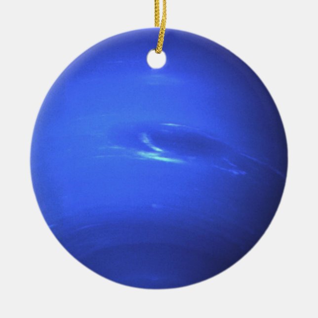 Planet Neptune Ceramic Tree Decoration (Front)