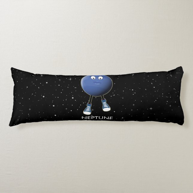 Planet Neptune & Stars Body Cushion (Front)
