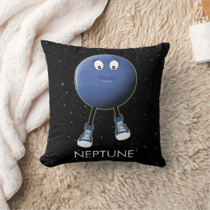 Planet Neptune & Stars Cushion