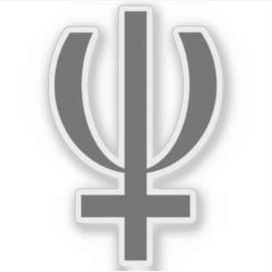 Planet Neptune Symbol (grey)