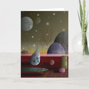 Planet Of The Shapes Greeting Card