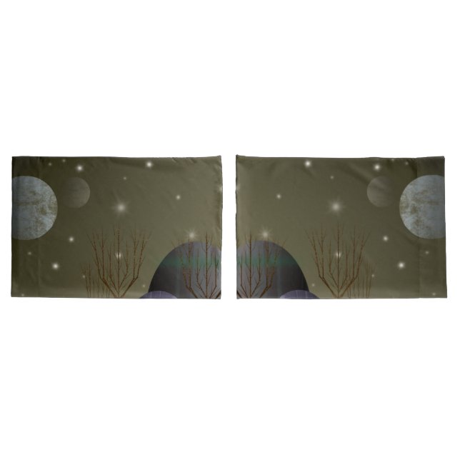 Planet Of The Shapes Pillowcases (2 Sizes) (Back-Set)
