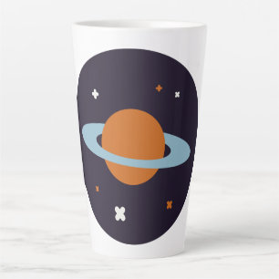 Planet orbit universe star galaxy latte mug