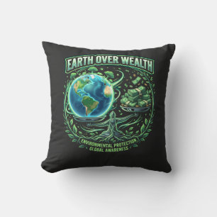 Planet Over Profit Cushion