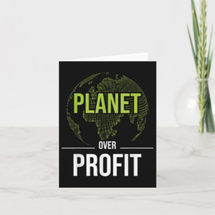 Planet Over Profit - Environmental Protection Eart Card