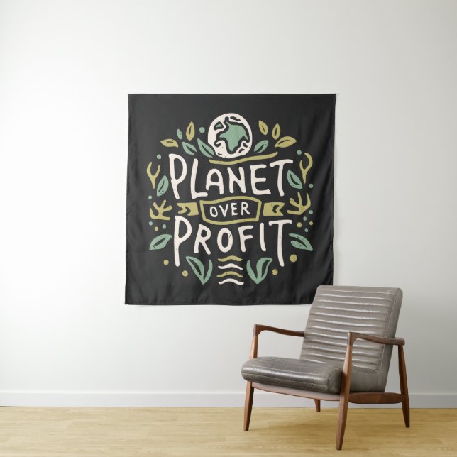 Planet over profit tapestry (In Situ)